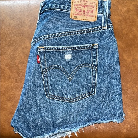 Levi’s 501 Cut Off Shorts High Rise Size 29 - Picture 3 of 16